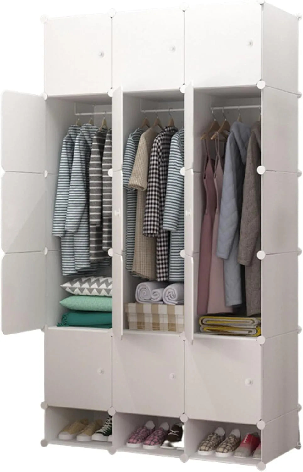 Armadio — SELECT, modulare, 192 × 105 cm, bianco