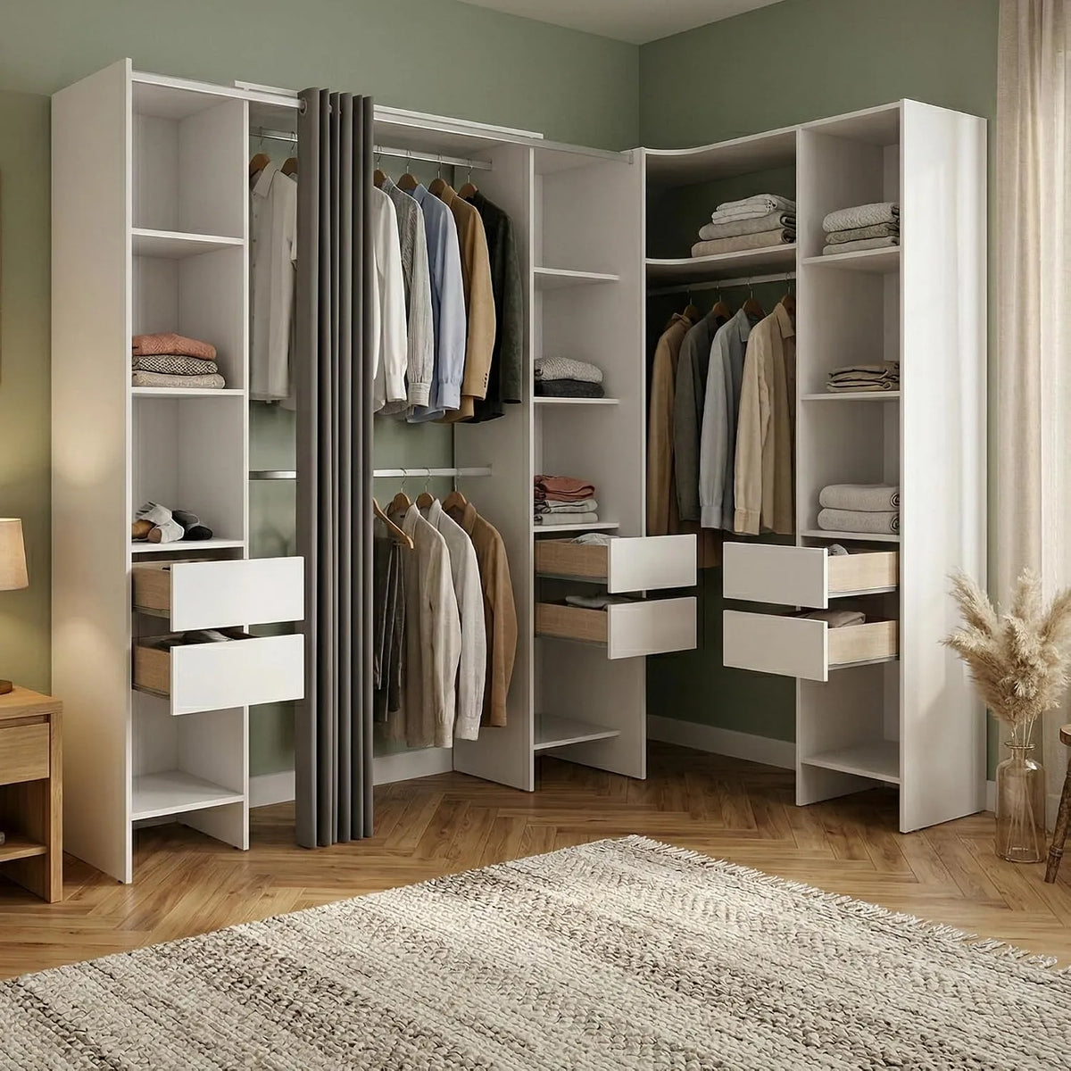 Armadio – con armadio, 234 × 141, bianco