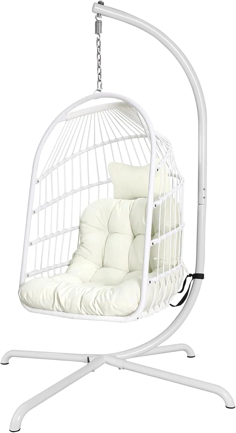 Sedia a dondolo: in polyrattan, 150 kg