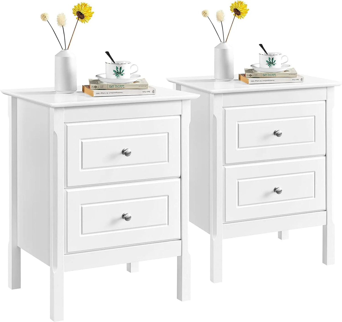 Divano – con cassetti, 2 Cassetti, 48 × 40 × 61 cm, bianco