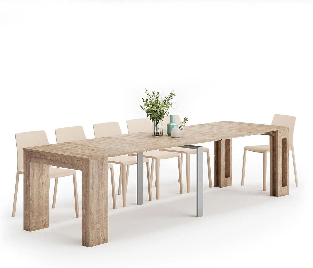 Mobili Fiver Tavolo consolle allungabile – 12 posti, 90 cm