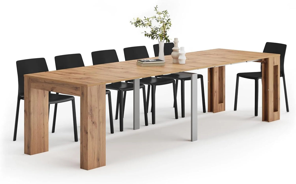Mobili Fiver Tavolo consolle allungabile: 12 posti, 90 cm