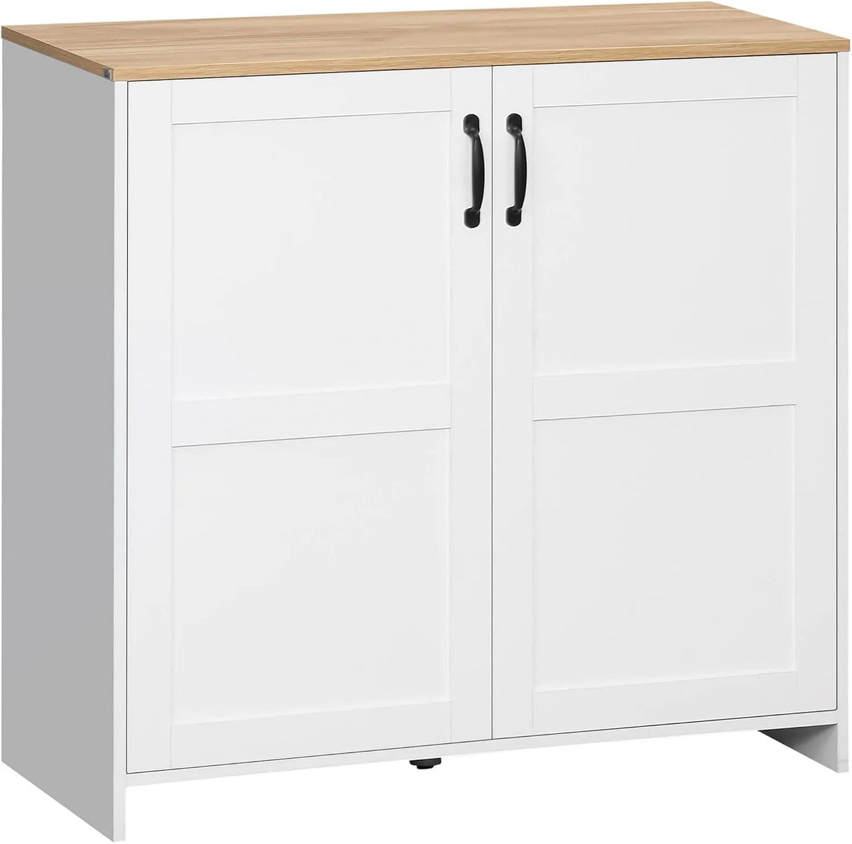 HOMCOM Armadio – in legno, con ripiani, 2 ante, 2 ripiani, 90 × 39, 5 × 88 cm, bianco