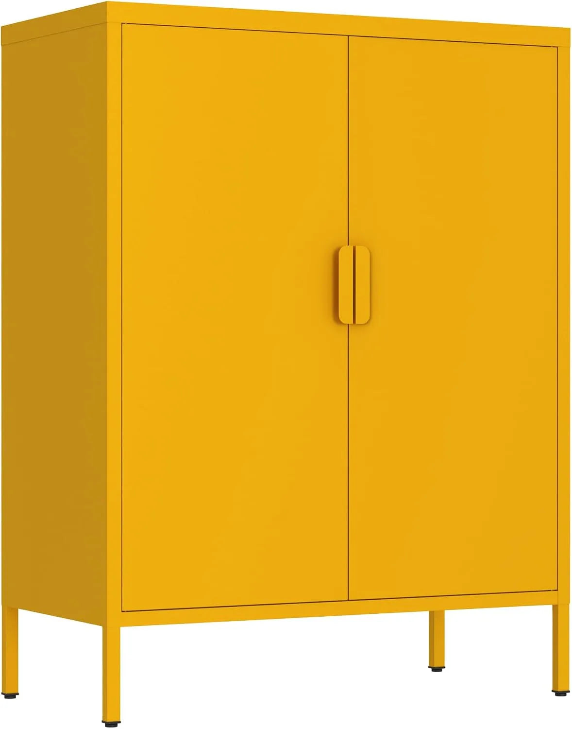 Brigros – con ripiani, 2 Ante, 3 Ripiani, 80 × 38 × 100 Cm, in metallo