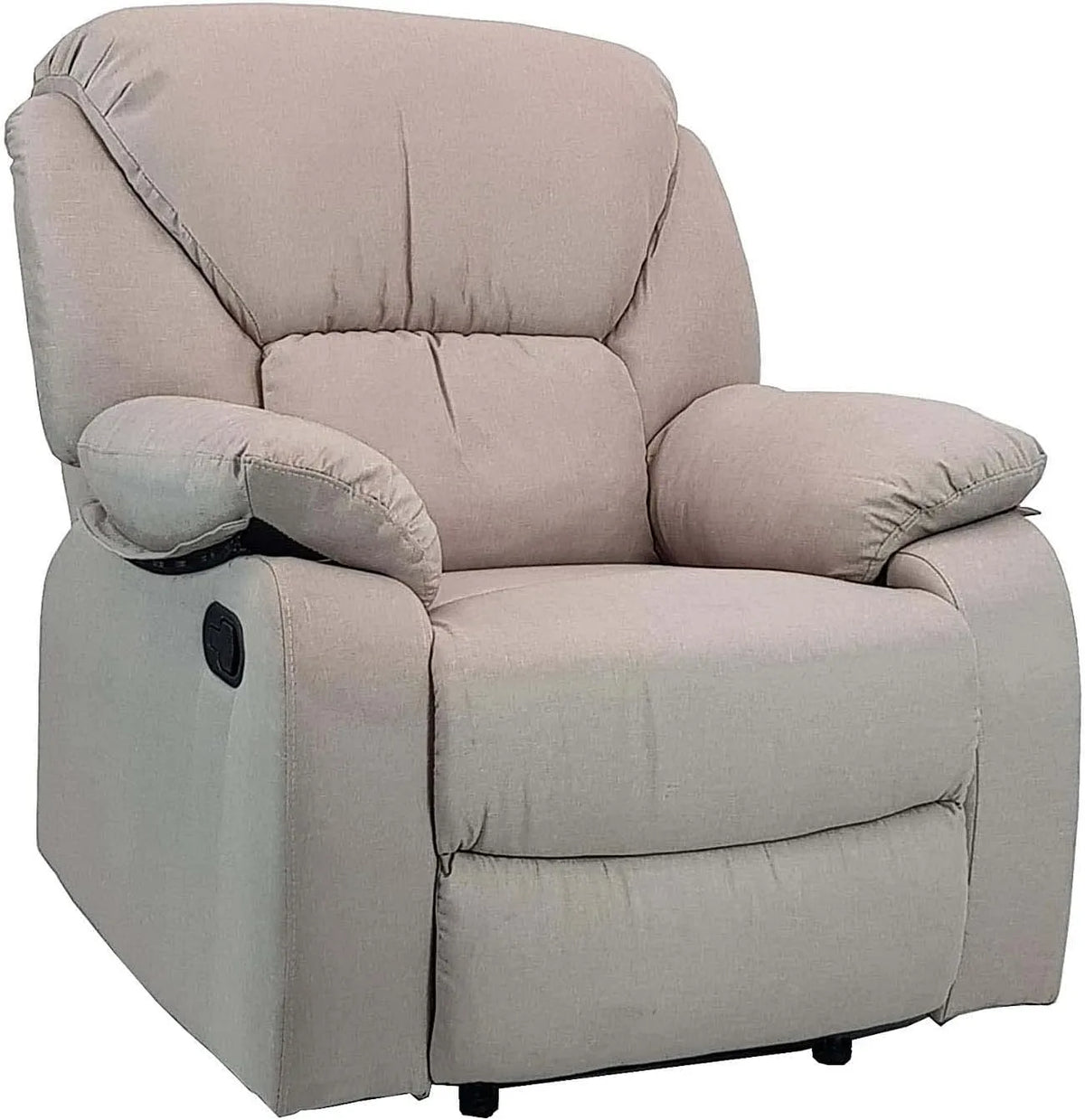 Poltrona relax e poltrona reclinabile – CALIPSO, reclinabile, rivestimento in tessuto, con braccioli, 3 posti, beige