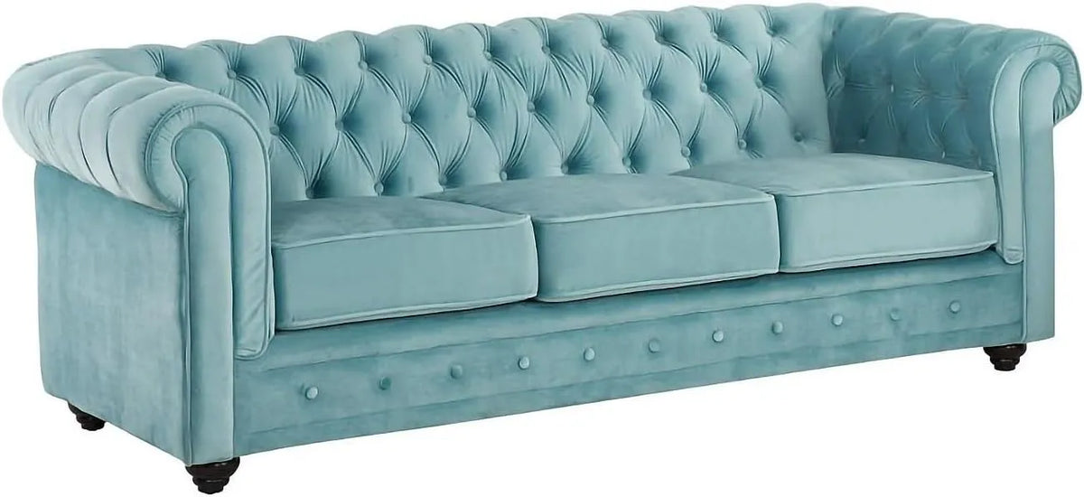Divano – CHESTERFIELD, 3 posti, rivestimento in velluto