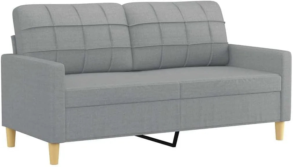 Divano — rivestimento in tessuto, 2 Posti, 140 cm, 22.7 kg, grigio