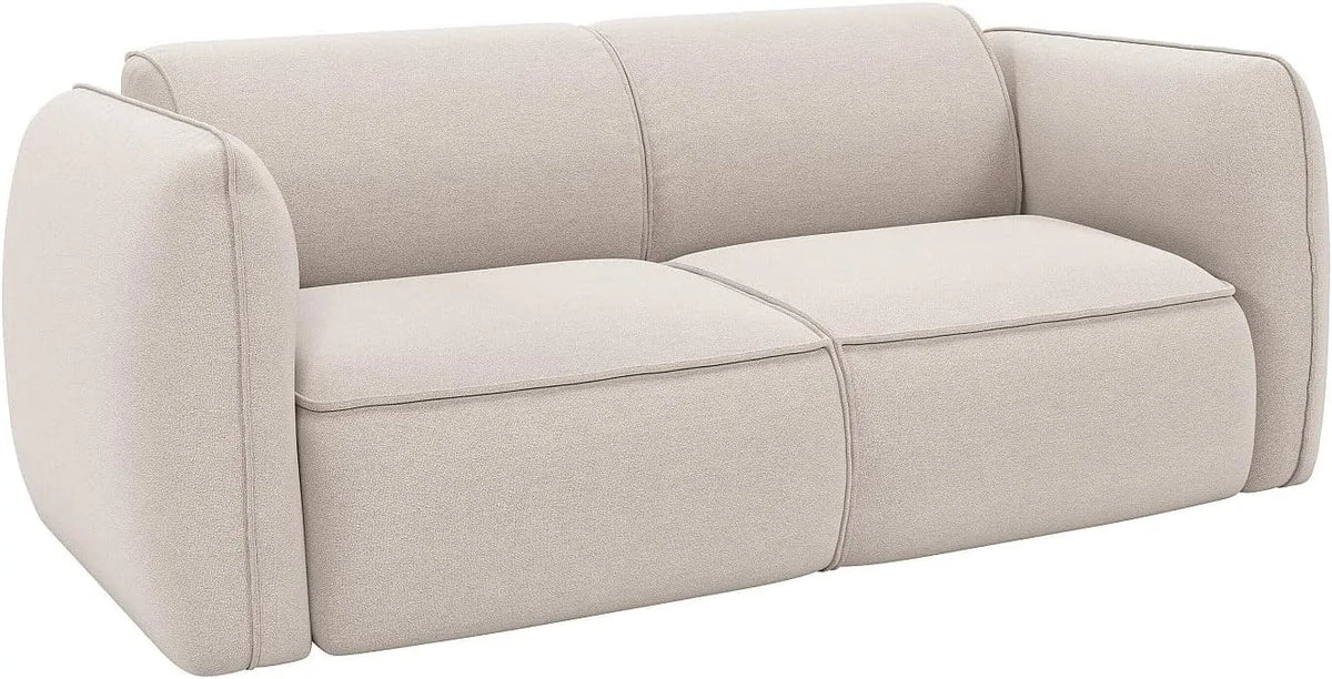 Divano — CAMILIO, rivestimento in tessuto, 3 posti, beige
