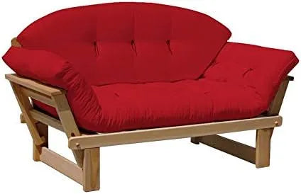 Divano letto e divano trasformabile — in legno, con schienale, 2 posti, 120 × 50 cm