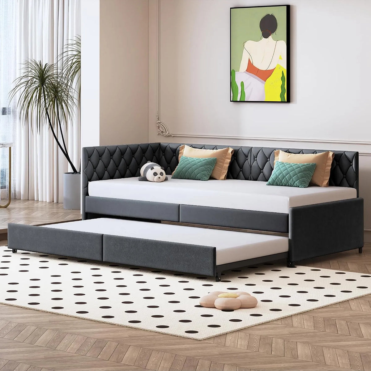 Divano letto e divano trasformabile: pieghevole, 2 posti, 180 × 200 cm, allungabile