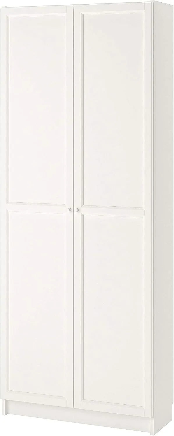 IKEA Libreria Billy con Ante – 80 × 30 × 202 cm, bianco