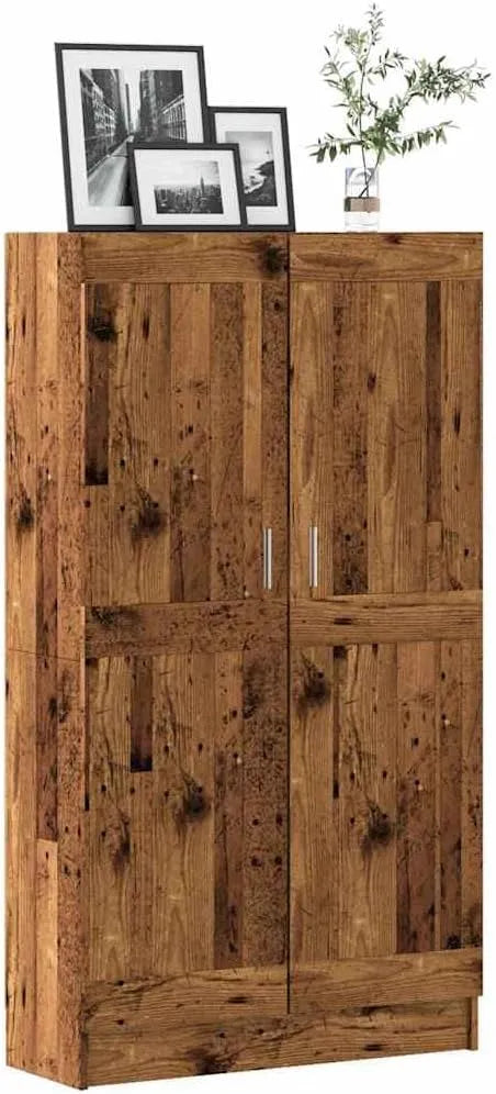 Libreria Legno Antico 82 – in legno, 82, 5 × 30, 5 × 150 cm, 40.4kg, marrone