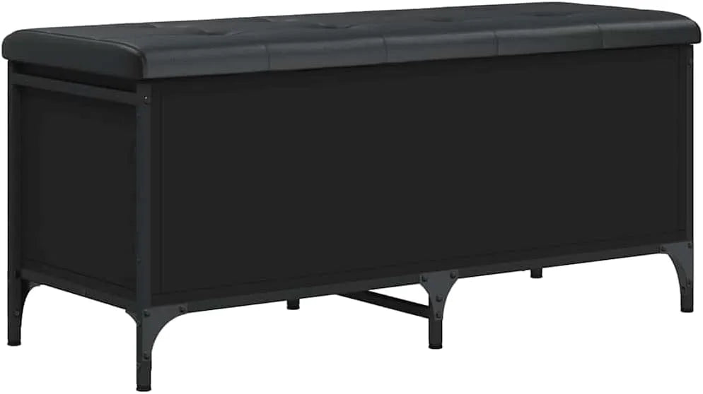 Panca e seduta da interno — in legno, 102 × 42 × 45 cm, nero
