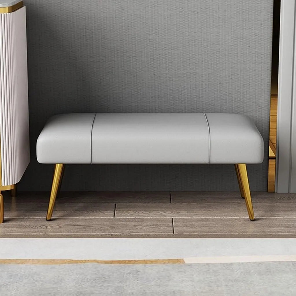 Panca e seduta da interno – 80 cm, grigio, in metallo