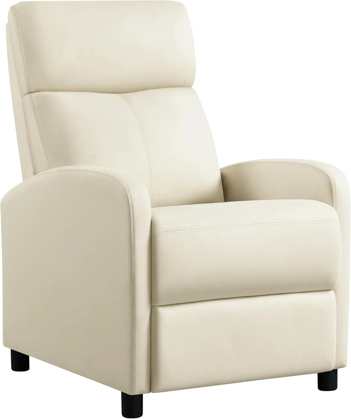 Poltrona relax e poltrona reclinabile – reclinabile, regolabile, 61, 5 cm, 87 cm, 99 cm, beige, rivestimento in pelle