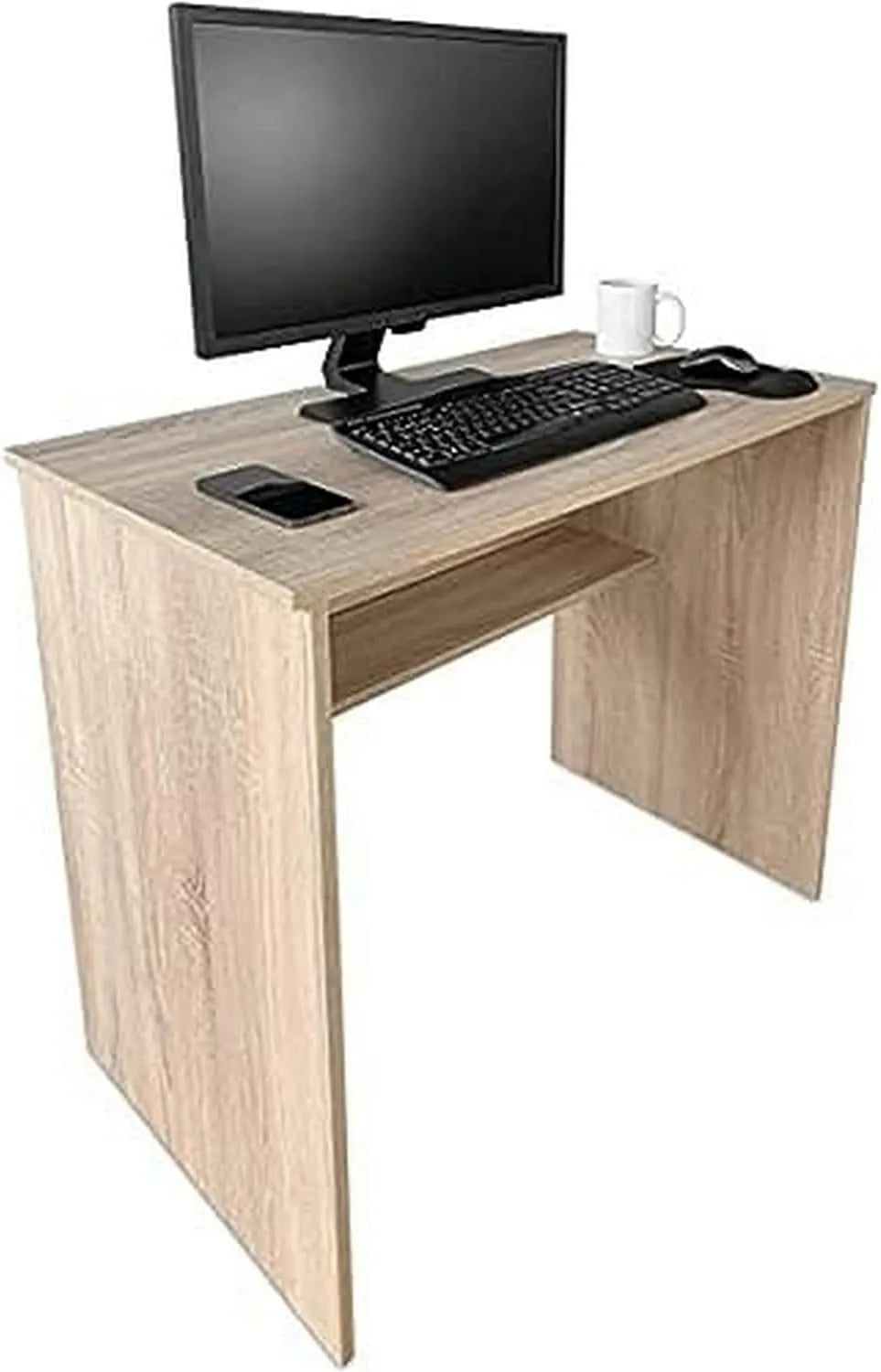 Scrivania e tavolo per computer: in legno, 90 × 49, 5 × 77 cm, 90 cm, 49, 5 cm