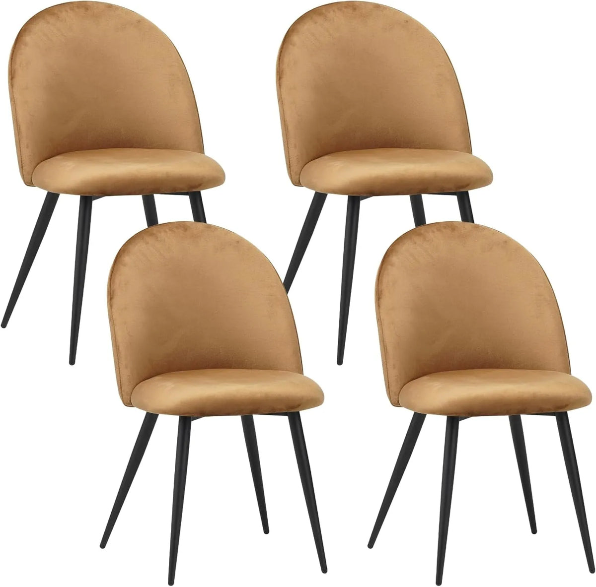 Sedia — SGS, marrone, rivestimento in velluto