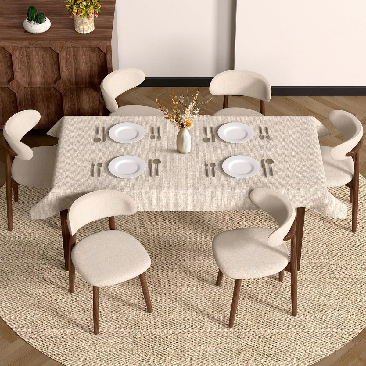Sedia: rivestimento in tessuto, in legno, con schienale, uso domestico, beige