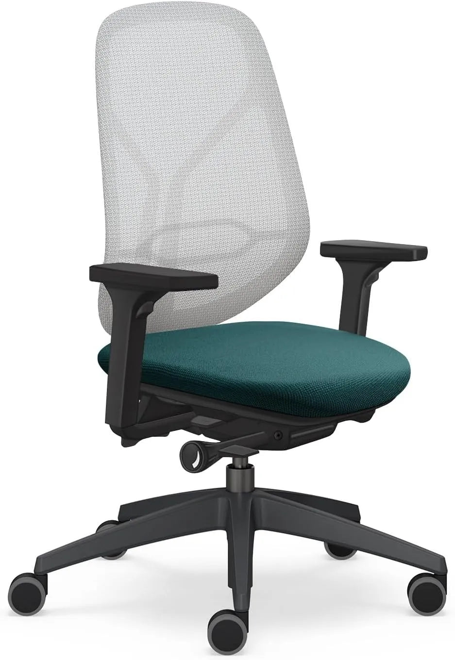 Sedia da ufficio – tecnologia 3D/4D, con braccioli, regolabile, 53 cm, 150 kg, altezza regolabile