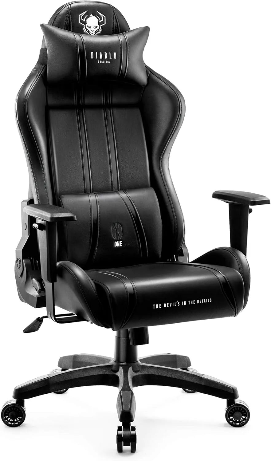 Sedia – inclinazione regolabile, con braccioli, per gaming, 136 kg, nero