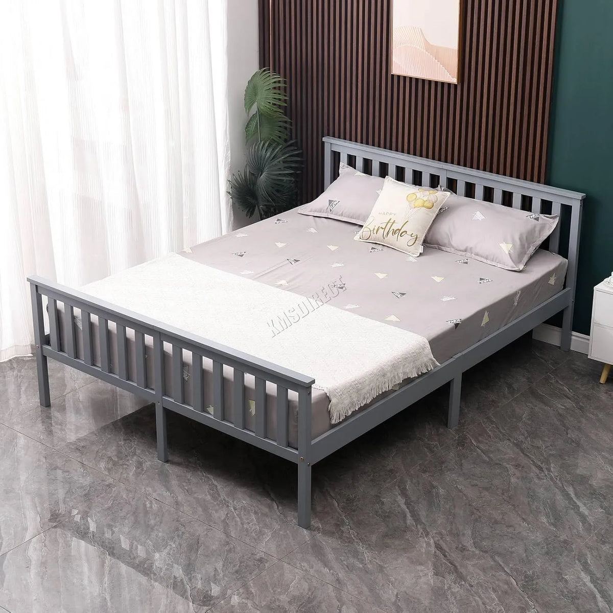 WestWood Testiera per letto matrimoniale in legno di pino massello