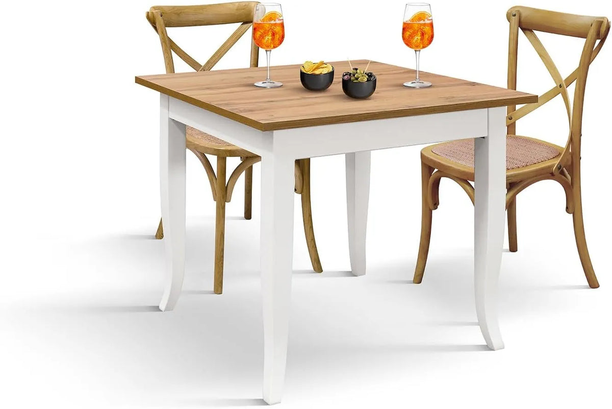Tavolino da salotto e tavolo basso: id_2096, 80 × 80 × 74 cm, bianco