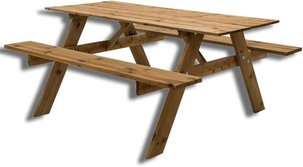 Tavolo Picnic in Legno Impregnato – 164 × 150 × 77 cm