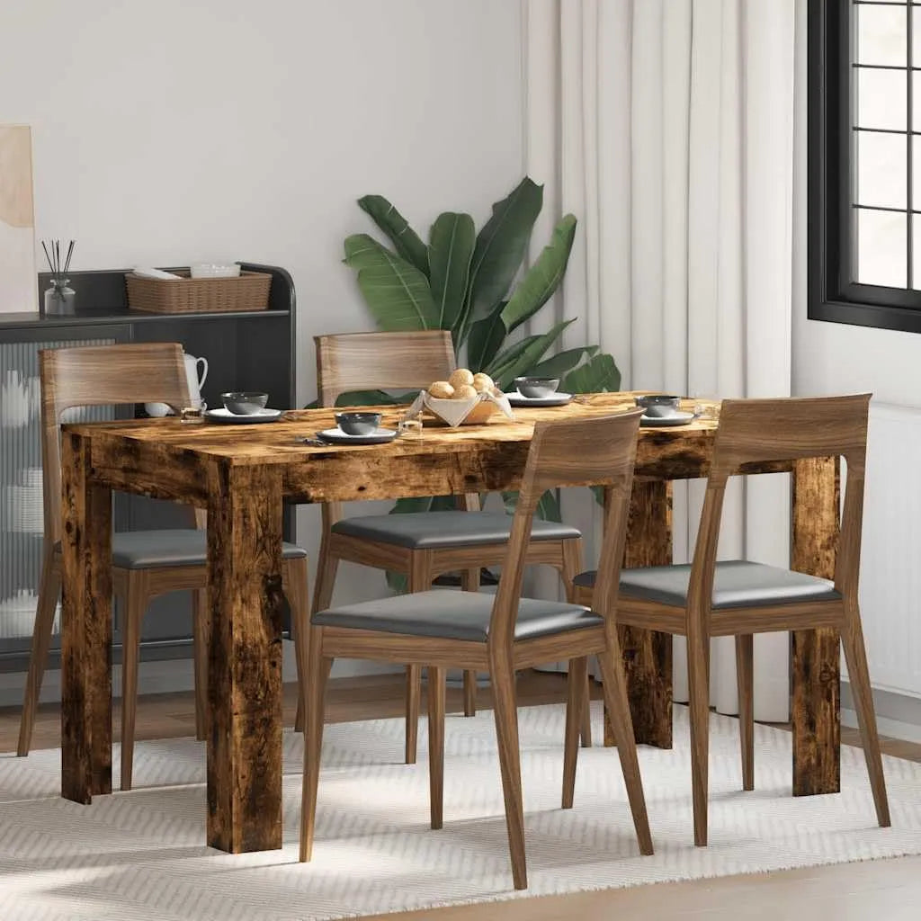 Tavolo da pranzo e tavolo per sala da pranzo – in legno, 140 × 74, 5 × 76 cm, 815198
