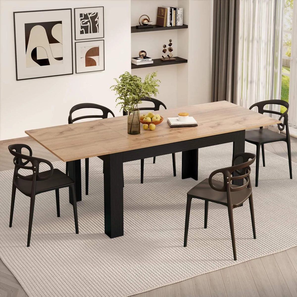 Mobili Fiver Tavolo allungabile Cucina – nero