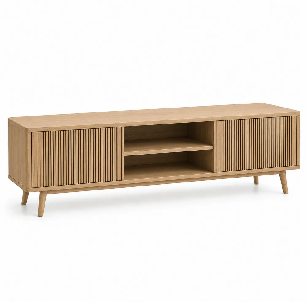 Mobile TV in legno con ante scorrevoli 180x45x50 cm