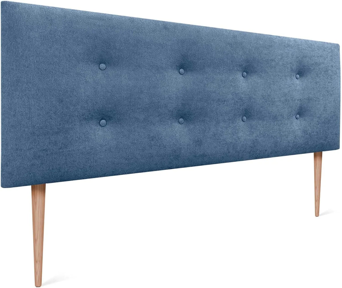 Testiera in Similpelle o Tessuto AQUALINE Pro con 2 file – rivestimento in tessuto, 160 × 105cm, blu